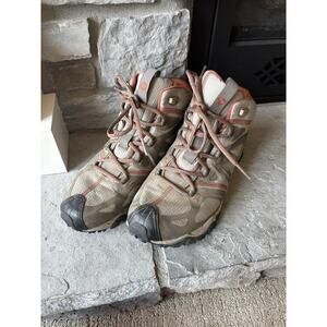 Merrell Boot Women 9.5 Grassbow Sport Mid Waterproof Brindle Hiking Shoe Camping